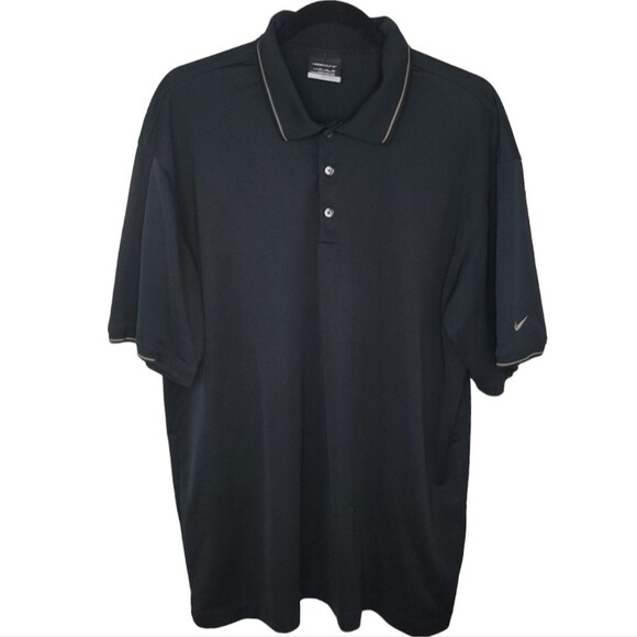 Nike Golf Dri-Fit Performance black Men's polo shirt XL - Picture 1 of 6